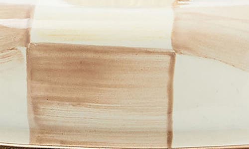 Mackenzie-childs Mackenzie Childs Mocha Check Large Kitchen Canister In Multi