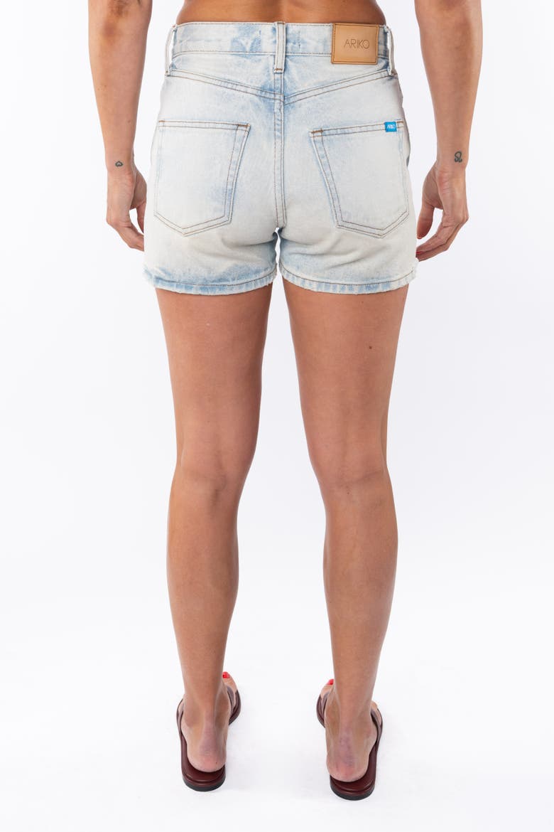 Denim Surf Shorts, Alternate, color, Bleached Indigo