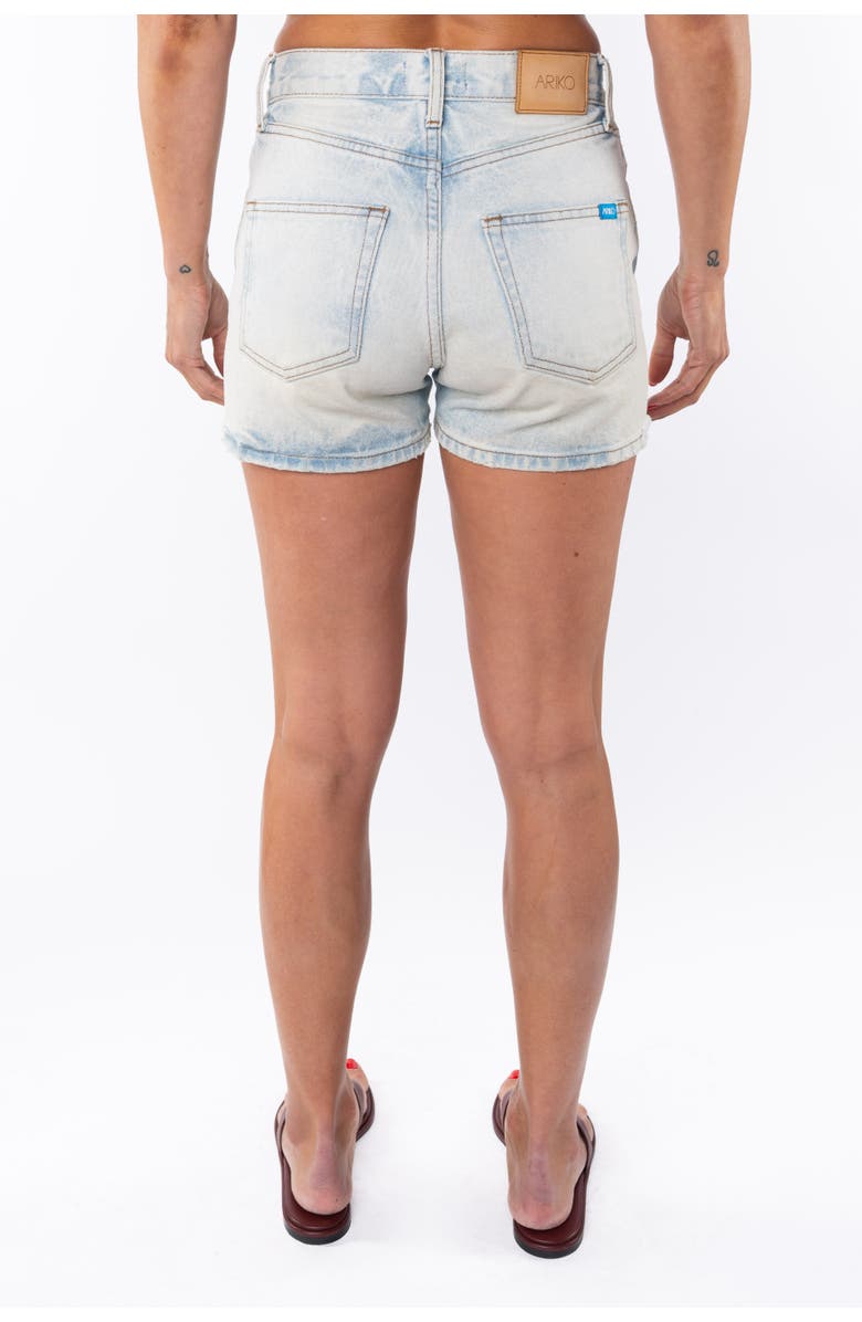ARIKO Denim Surf Shorts, Alternate, color, Bleached Indigo