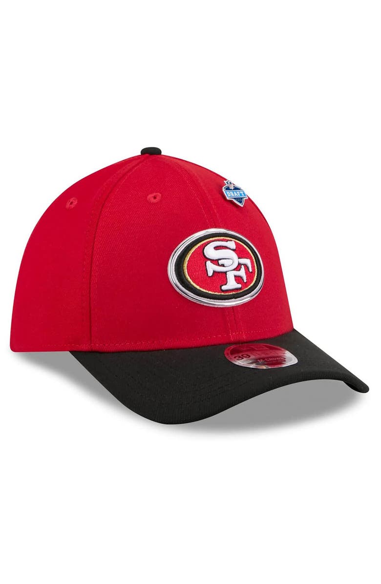 New Era Men's New Era  Scarlet/Black San Francisco 49ers 2026 NFL Draft 39THIRTY M-Crown Flex Hat, Alternate, color, Scarlet