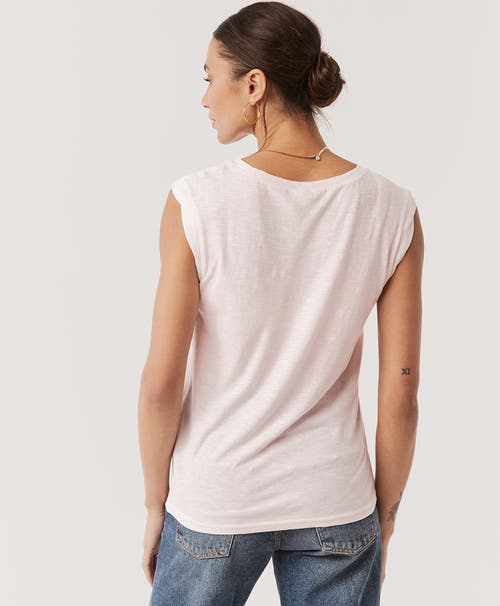 Pact Organic Featherweight Slub Muscle Tee In Gray