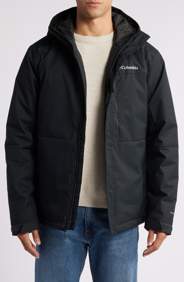 Columbia Hikebound<sup>™</sup> II Insulated Rain Jacket, Main, color, Black