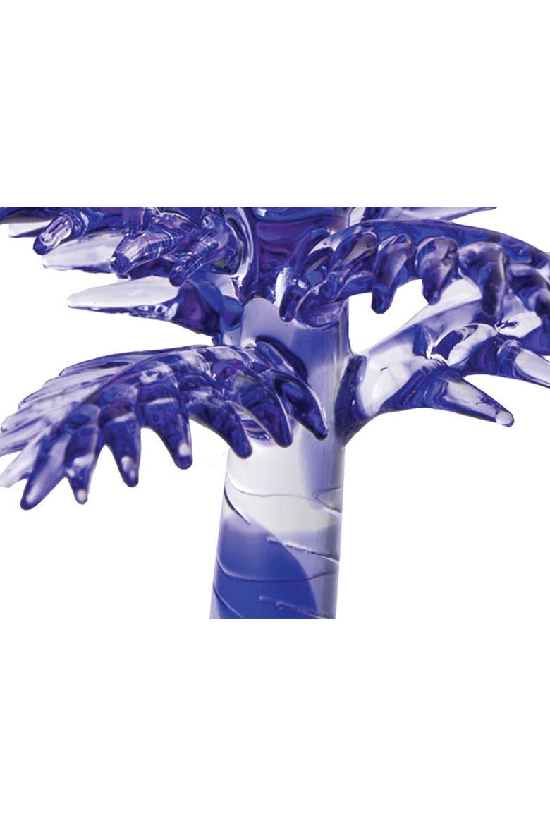 Palmetto Sabal Palm South Carolina Christmas Xmas Ornament, Alternate, color, Blue