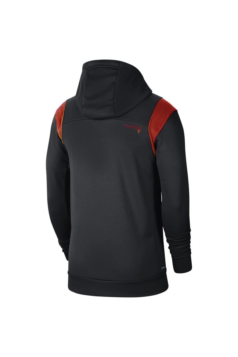 Men's Nike Black Iowa State Cyclones 2021 Sideline Performance Full-Zip Hoodie, Alternate, color, Black