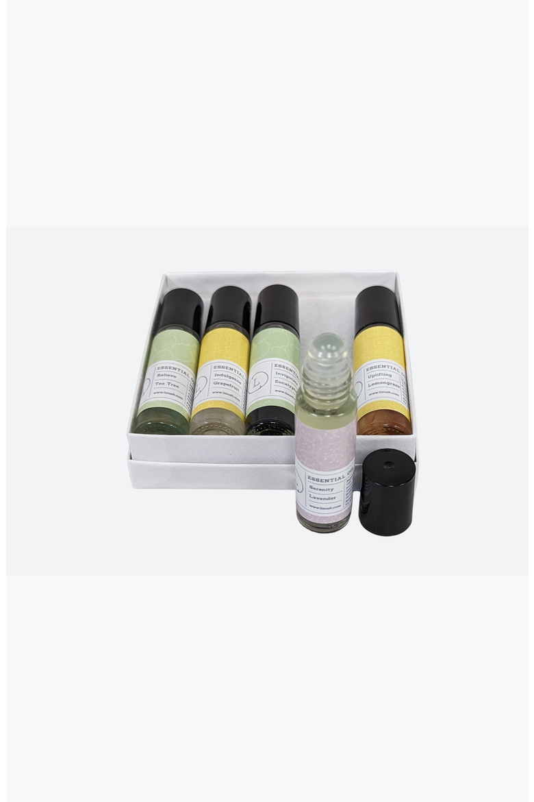 CBD Essential Oils Roll-On Set with Crystals, Alternate, color, None