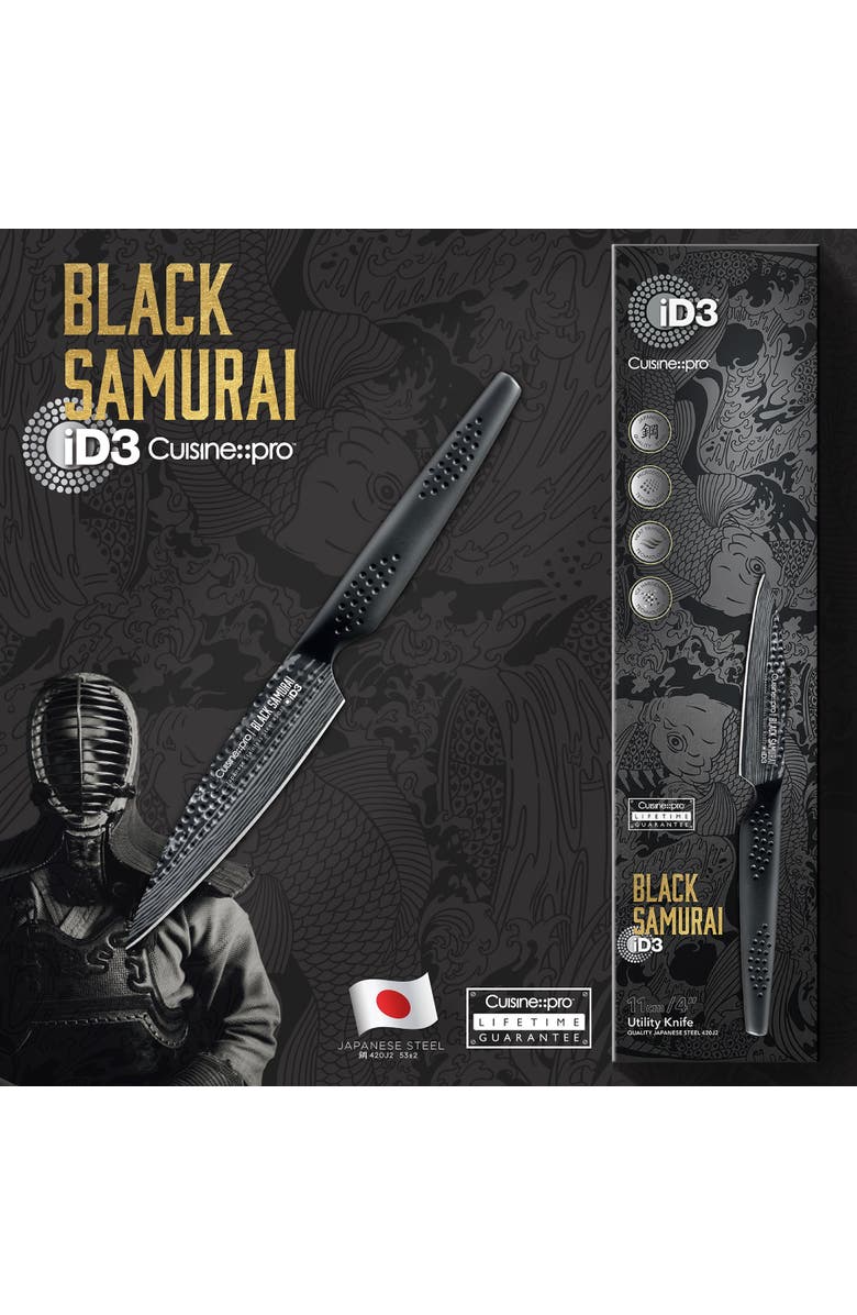 Cuisine::pro<sup
®</sup
 iD3<sup
®</sup
 BLACK SAMURAI 4" Utility Knife, Alternate, color, Black