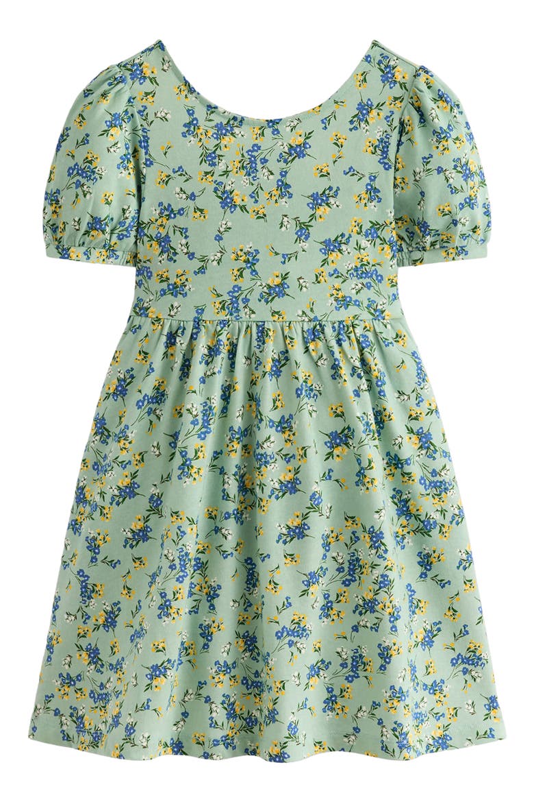 Kids' Ballerina Jersey Dress, Main, color, GREEN FLORAL