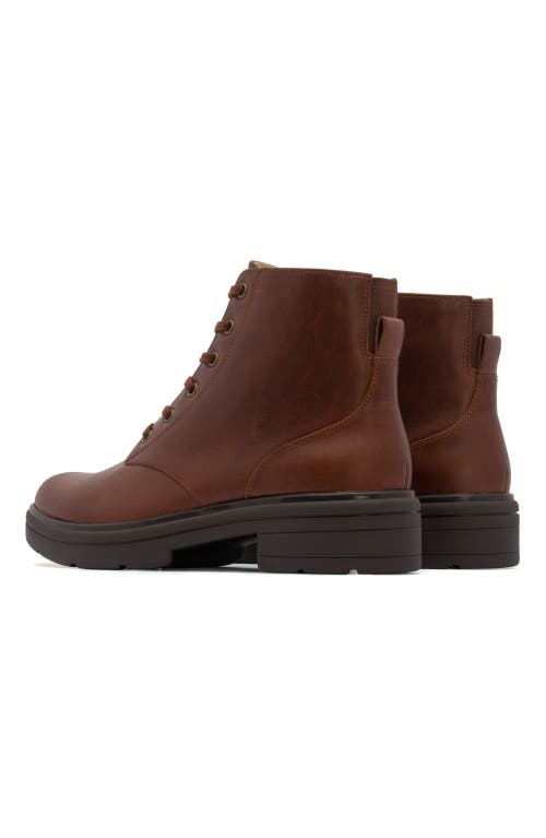 Abeo Vista Lace Boot In Dark Tan - Regular