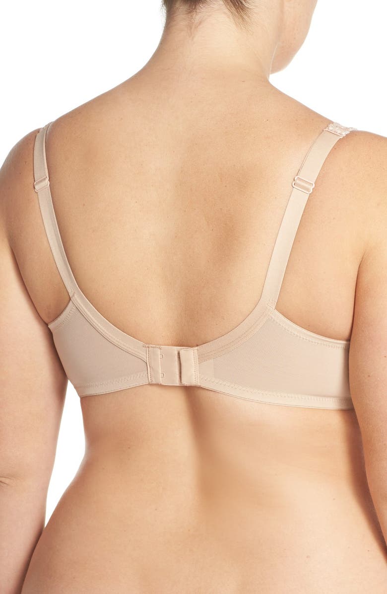 Curvy Couture Tulip Lace Balconette Bra, Alternate, color, Bombshell Nude