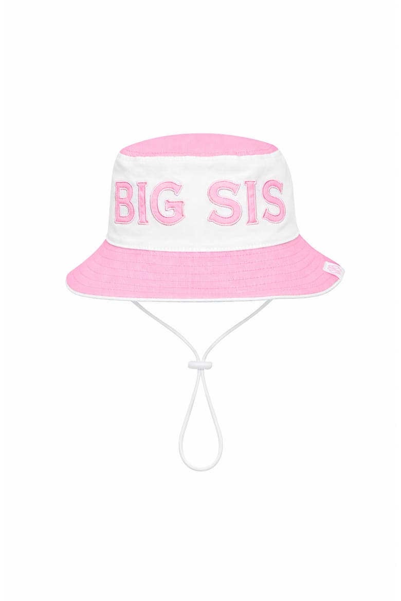 Big Sis Bucket Hat, Alternate, color, Pink/White