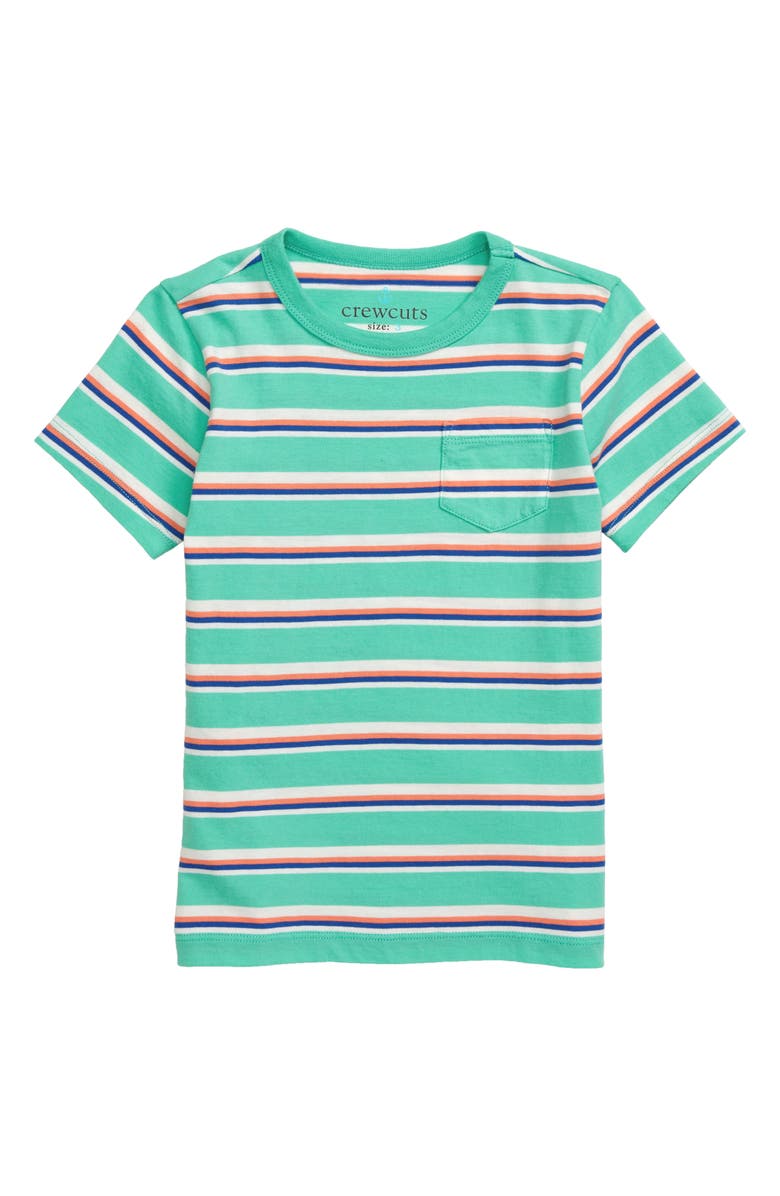 crewcuts by J.Crew Stripe Pocket T-Shirt, Main, color,
