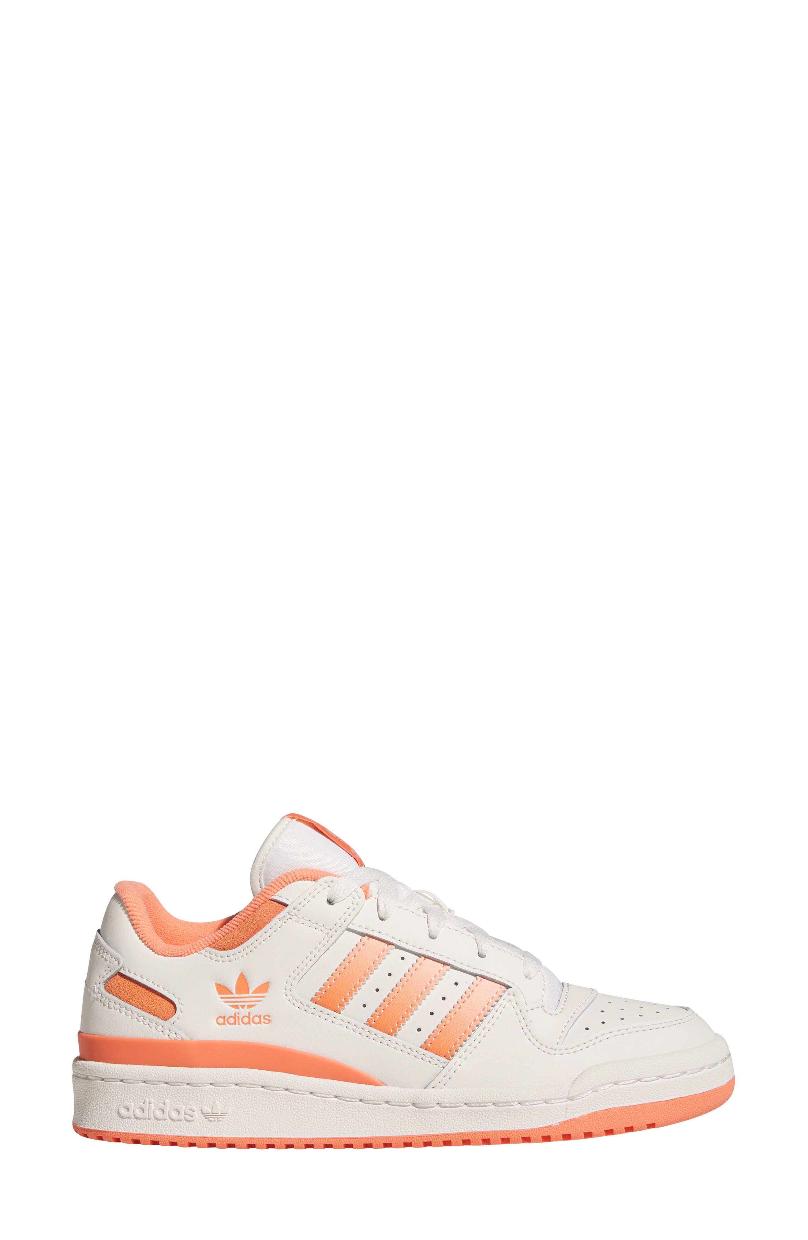 adidas Forum Low CL Basketball Sneaker, Alternate, color, Cloud White/ Pink/ Semi Coral