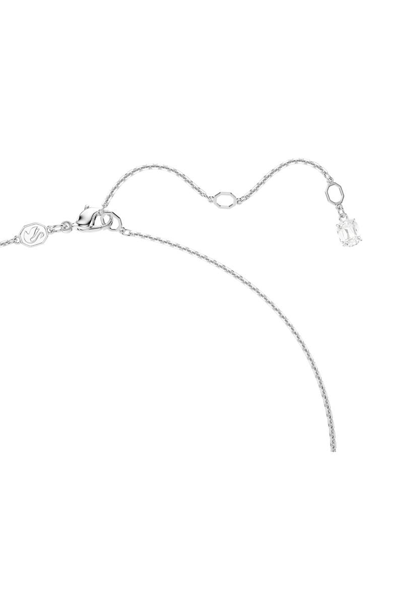 Swarovski Idylla Snowflake Brooch Pendant Necklace, Alternate, color, White/ Silver