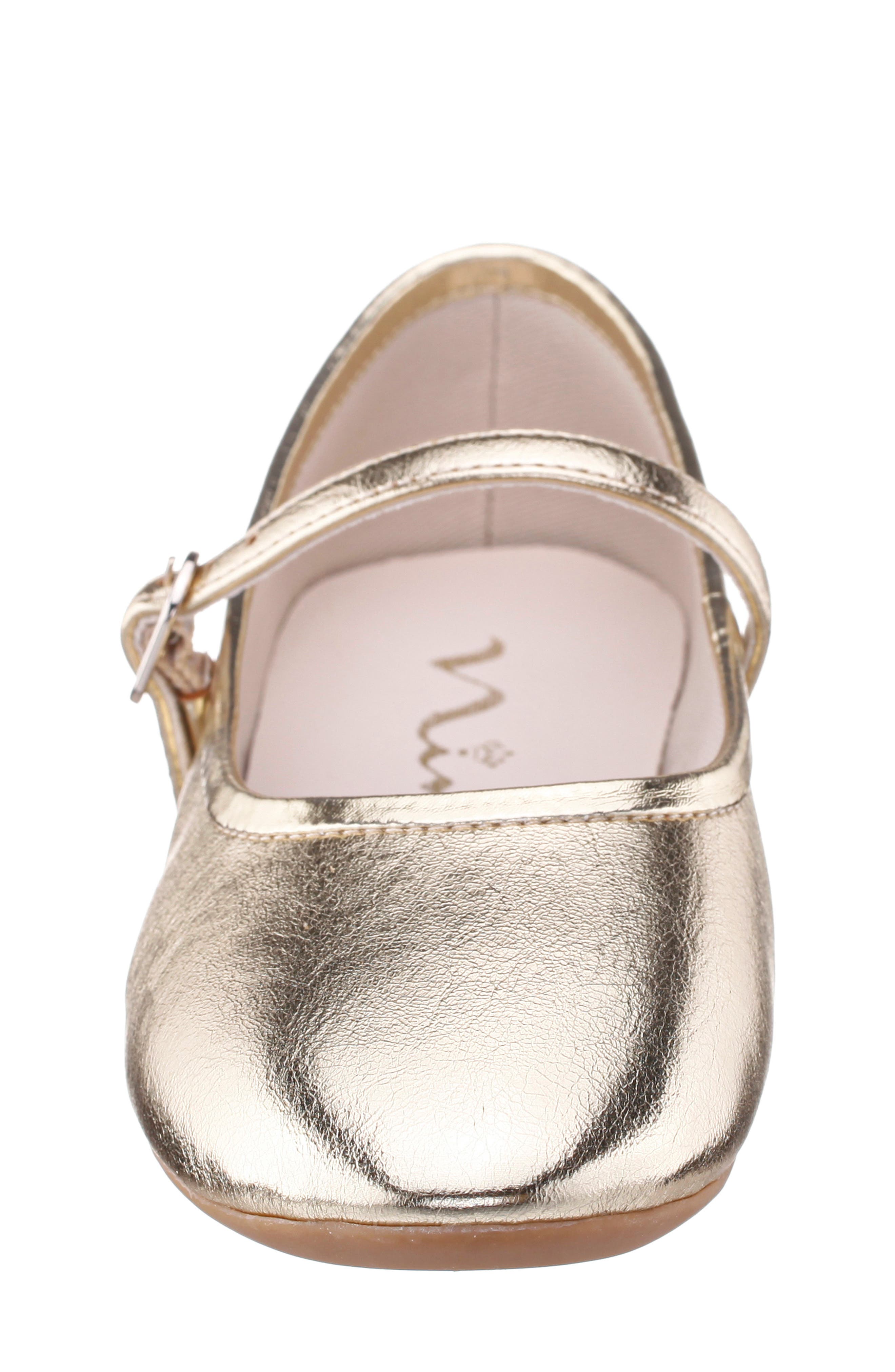Kids' Nicola Mary Jane Flat, Alternate, color, GOLD METALLIC