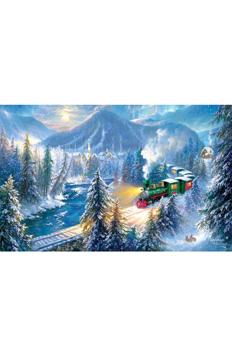 Sunsout Mountain Christmas Train 500 piece Jigsaw Puzzle for Adults, Alternate, color, Multicolor
