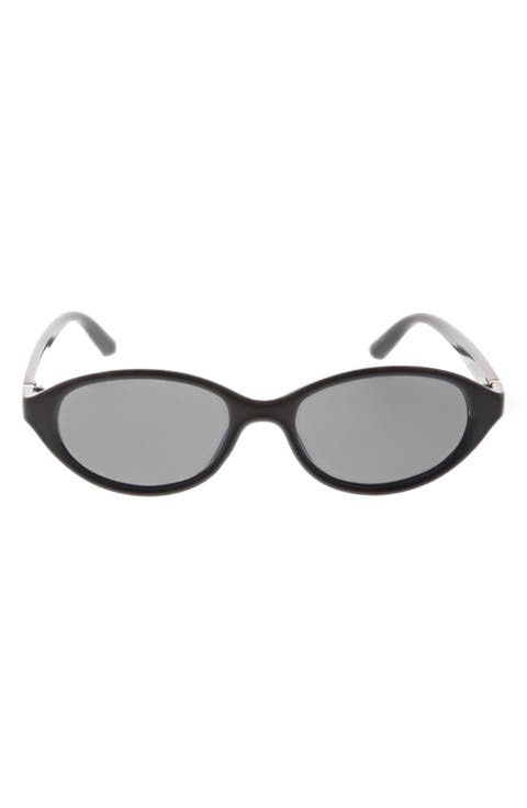 51mm Slim Oval Sunglasses