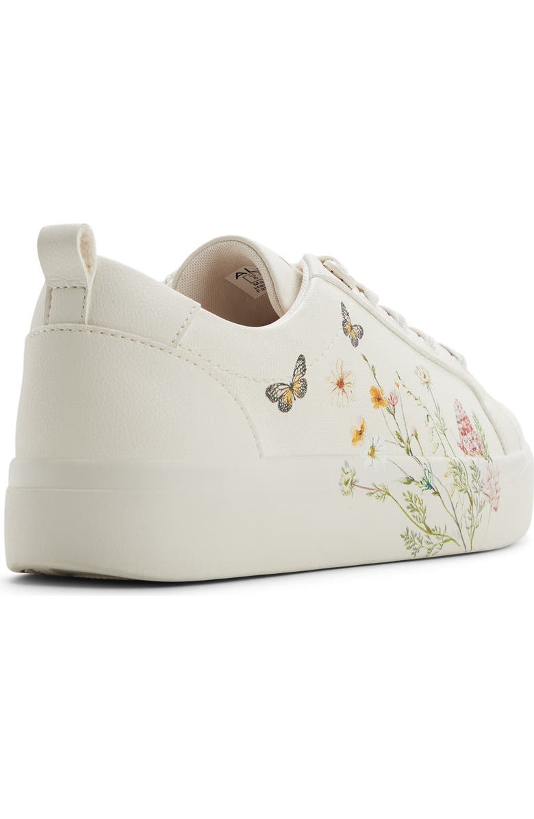 ALDO Wildflowers Sneaker, Alternate, color, White/ Multi