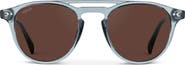 WMP Eyewear Easton - 49mm Round Aviator Polarized Sunglasses