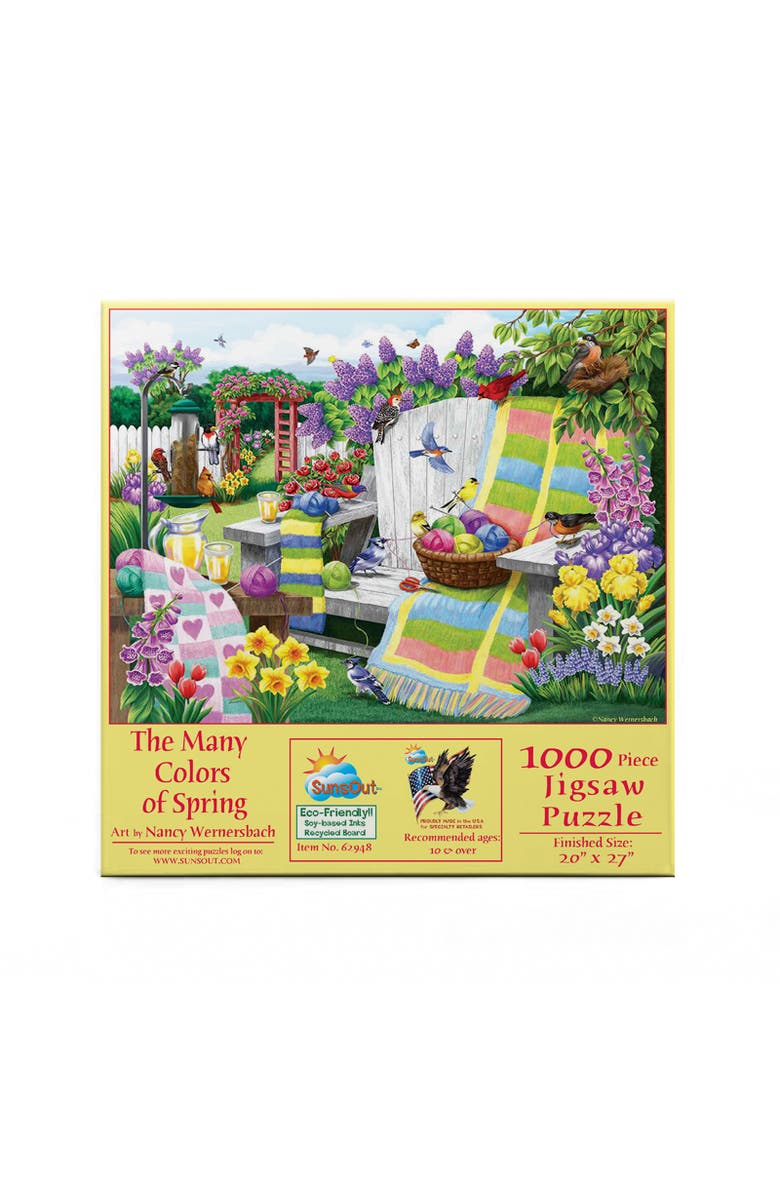 Sunsout The Many Colors of Spring 1000 piece Jigsaw Puzzle for Adults, Alternate, color, Multicolor