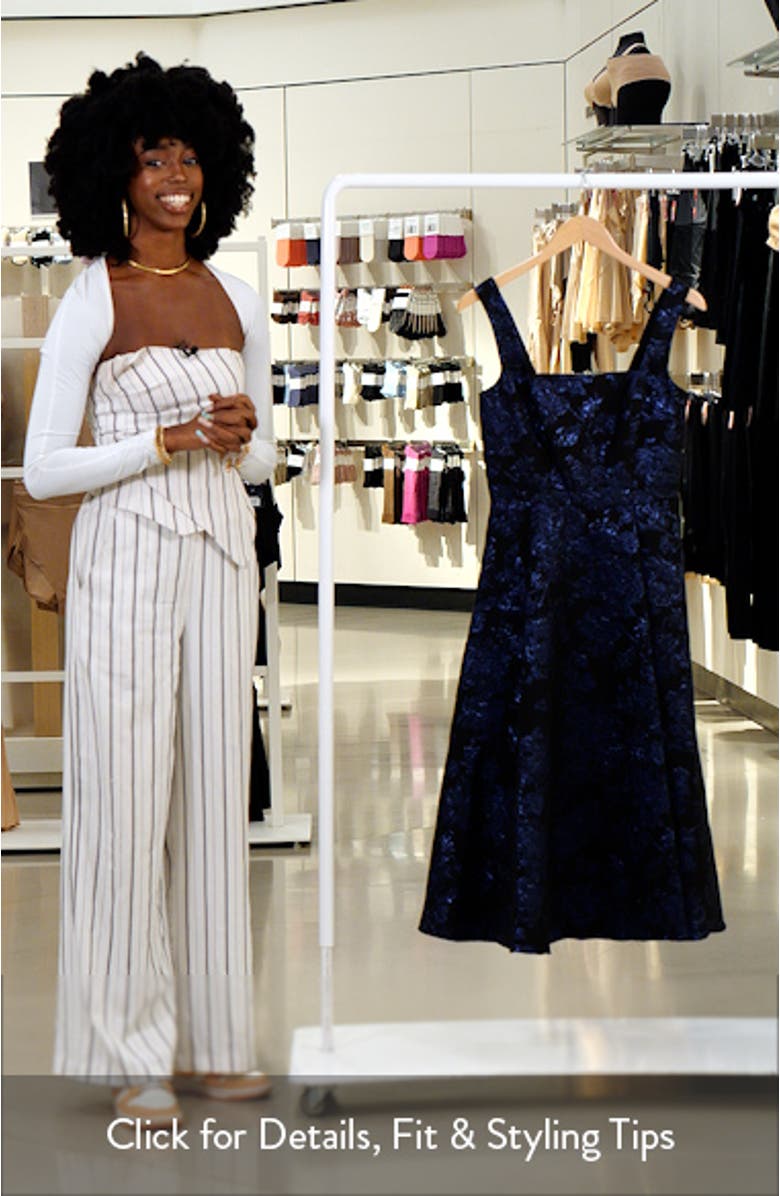 Brocade Cocktail Midi Dress, sales video thumbnail