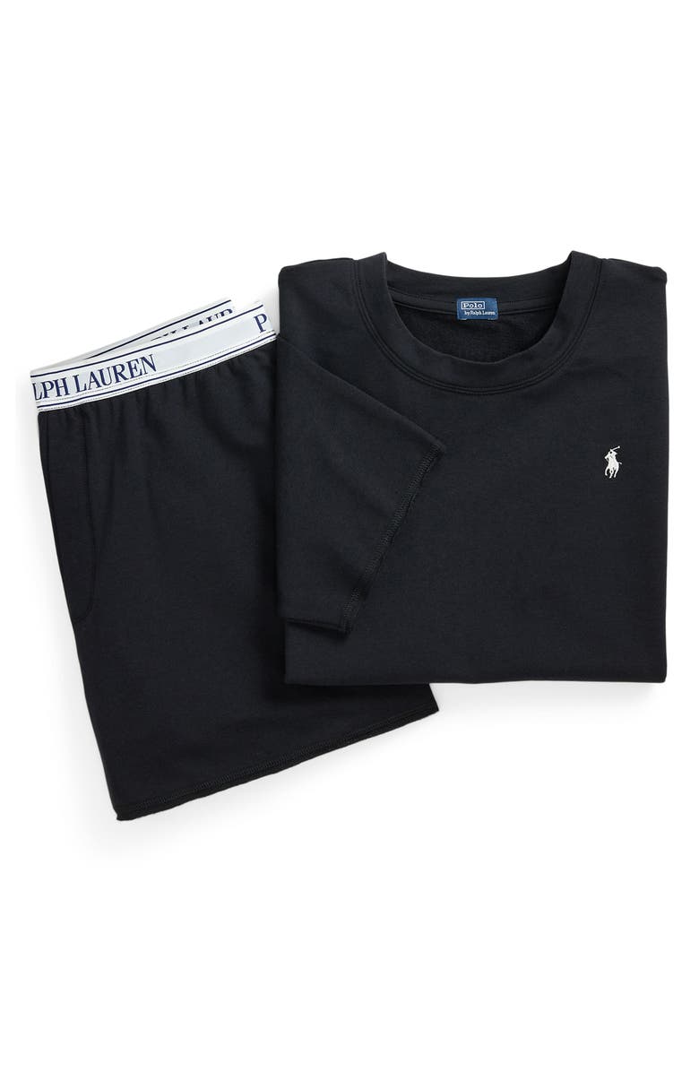 Polo Ralph Lauren Short Pajamas, Alternate, color, Polo Black