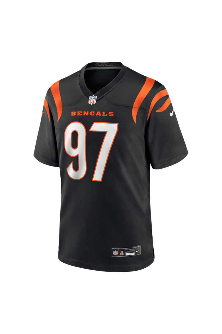 Men's Nike Dexter Lawrence II Black Cincinnati Bengals Game Jersey, Alternate, color, Black