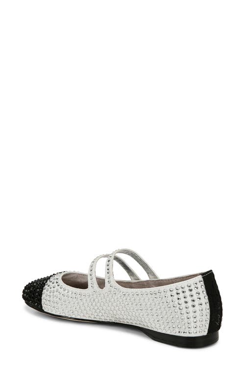 Circus Ny By Sam Edelman Zoey Cap Toe Mary Jane Flat In White/black
