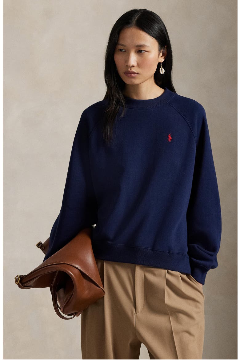 Arctic Fleece Sweatshirt, Alternate, color, CRUISE NAVY