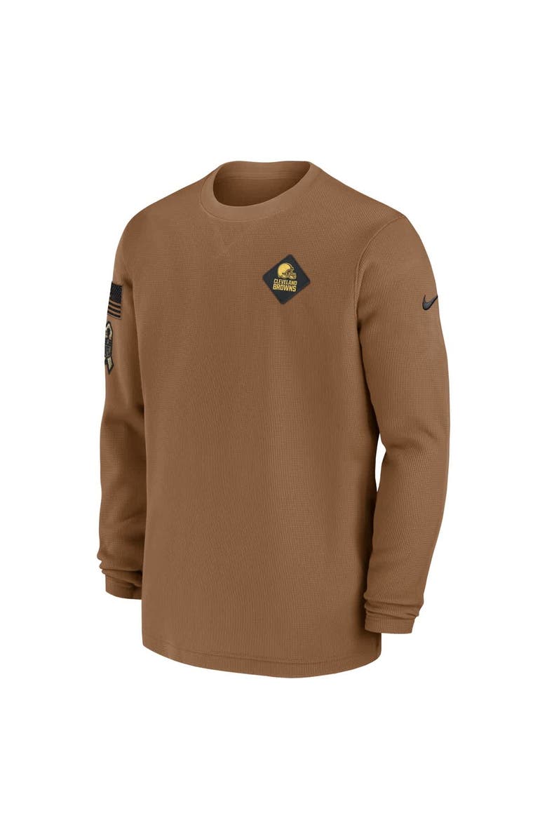 Nike Men's Nike Brown Cleveland Browns Salute to Service Pullover Sweatshirt, Alternate, color, 