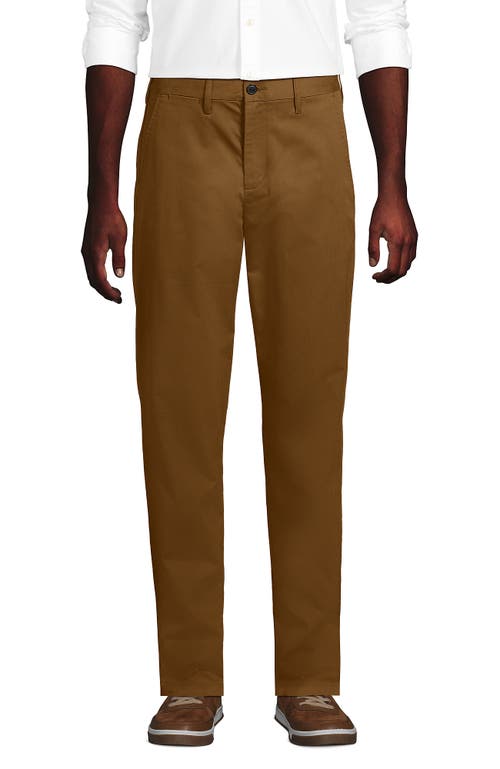 Lands' End Travel Kit Comfort Waist Classic Fit Chino Pant In Brown