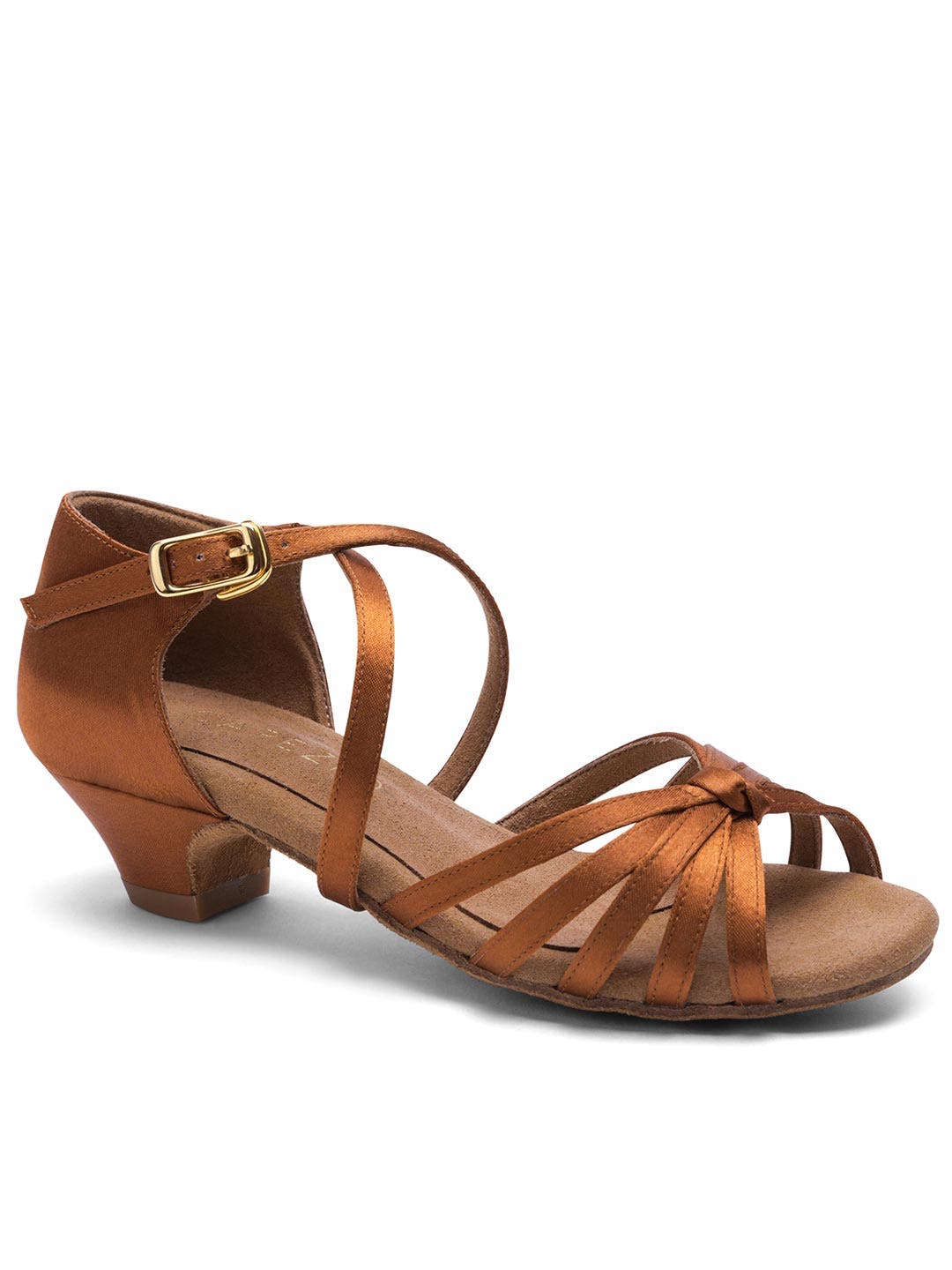 Silvia 1.25 inch Ballroom Shoe, Alternate, color, open brown