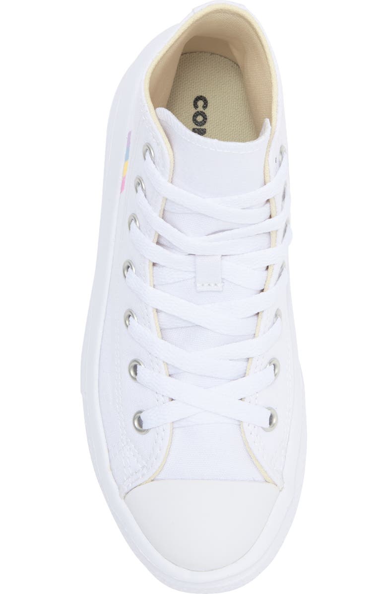 Converse Kids' Chuck Taylor<sup>®</sup> All Star<sup>®</sup> Move High Top Platform Sneaker, Alternate, color, White/ Jp Blue/ Pink