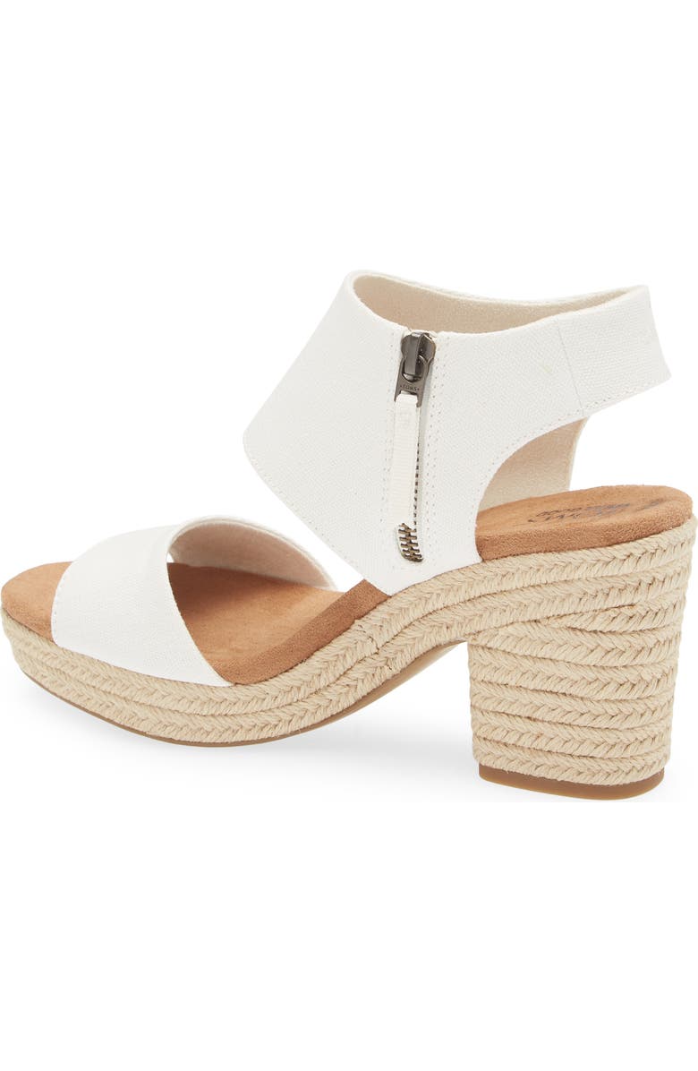 TOMS Canvas Platform Sandal, Alternate, color,