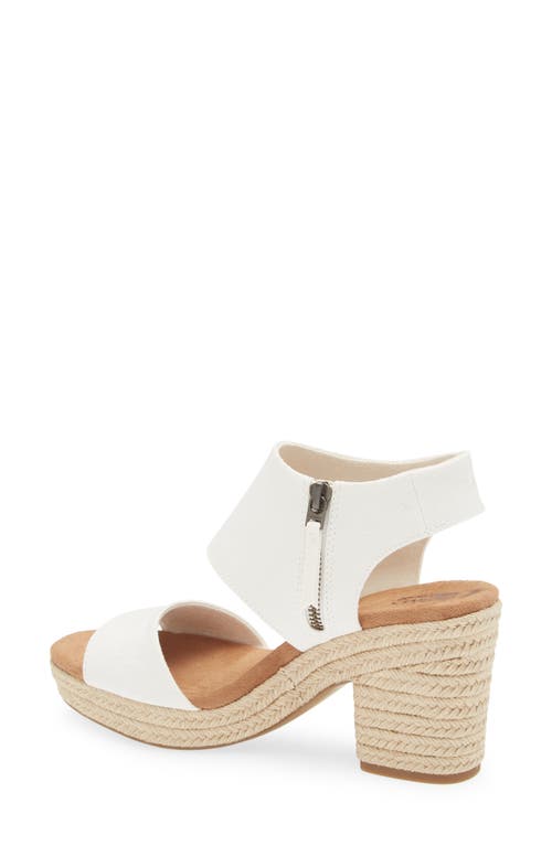 TOMS TOMS CANVAS PLATFORM SANDAL