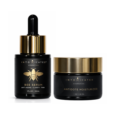 Bee Serum + Antidote Moisturizer |  Boost Blood Circulation | Reduce Acne with Purified Bee Venom & Royal Epigen P5 &  Fine Line Smoothing in a Hydrating Daily Moisturizer