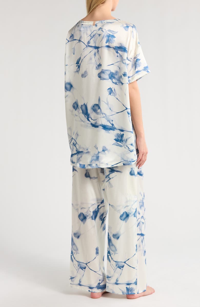 Lunya x Grace Dines Washable Silk Pajamas, Alternate, color, Whispered Bloom Large