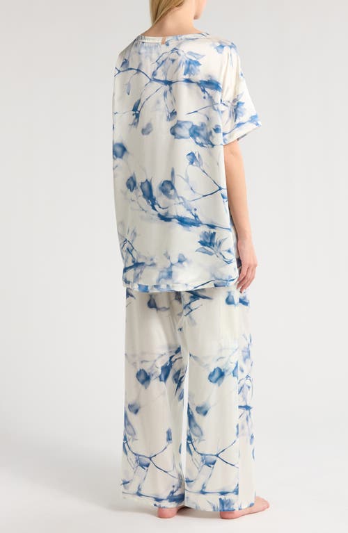 Shop Lunya X Grace Dines Washable Silk Pajamas In Whispered Bloom Large