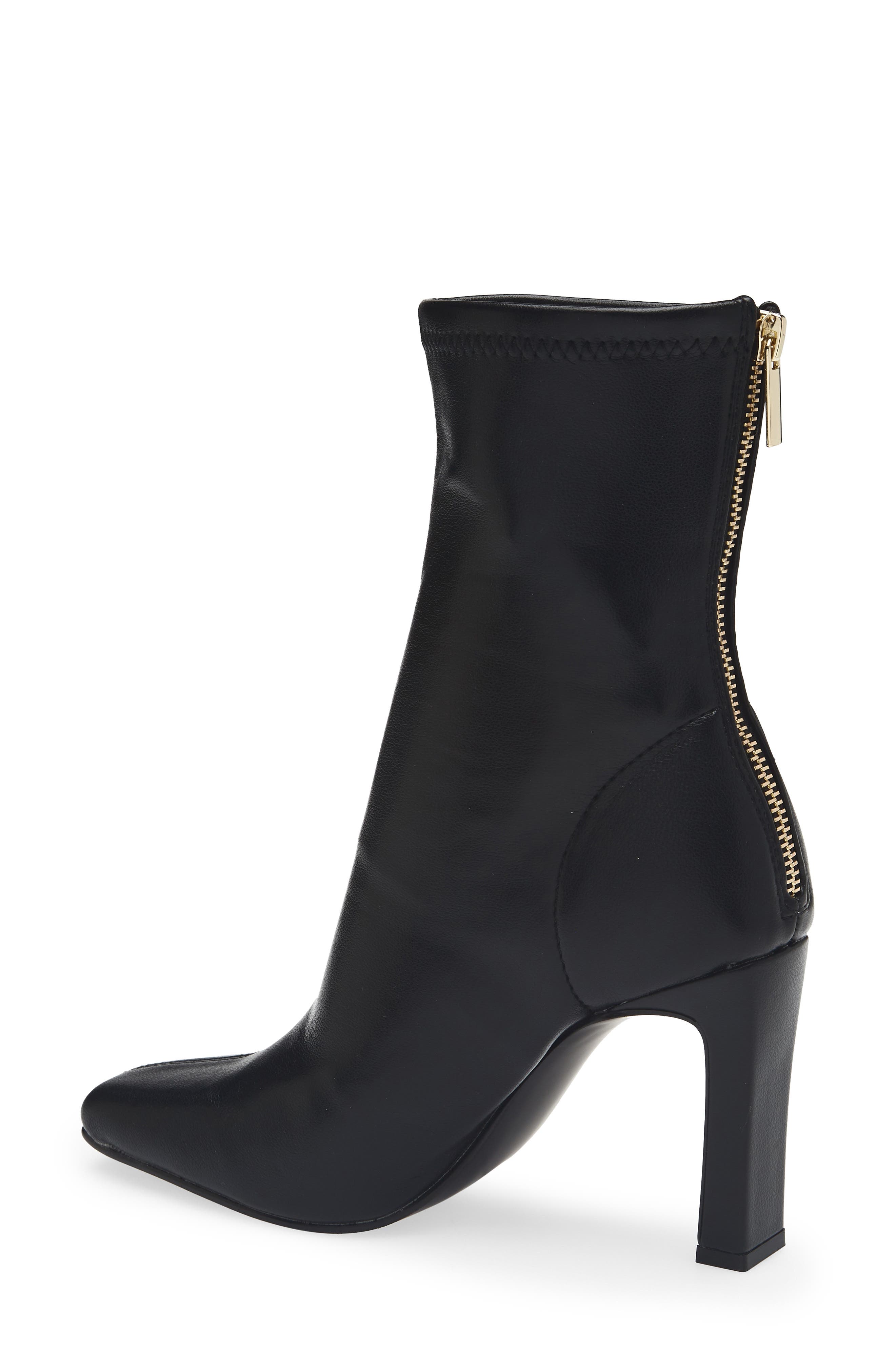 Steve Madden Khelan Square Toe Bootie, Alternate, color, Black