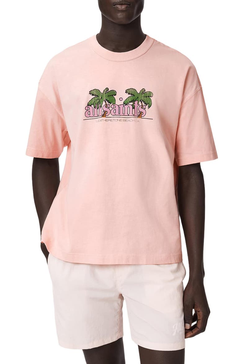 Troppo Graphic T-Shirt, Main, color, BLUSHED PINK