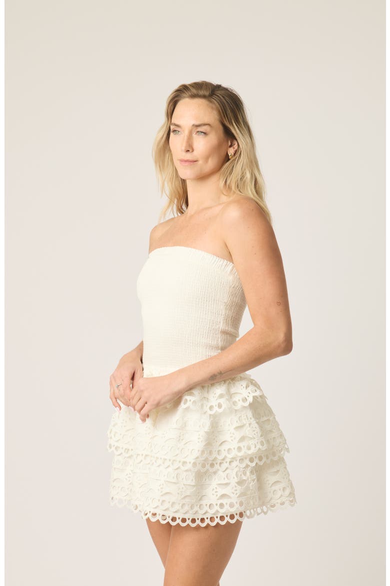 Jessa Trim Dress, Alternate, color, White
