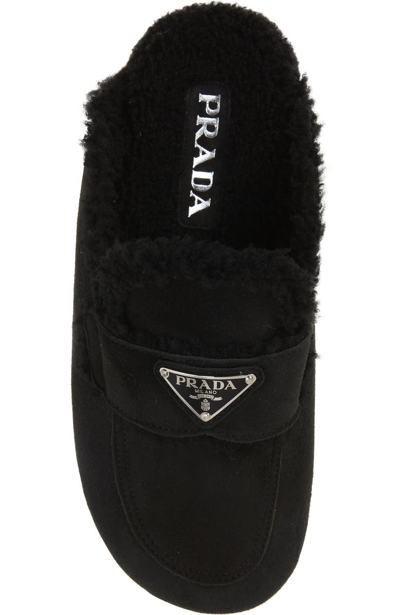 Prada Fussbet Genuine Shearling Slipper, Alternate, color,