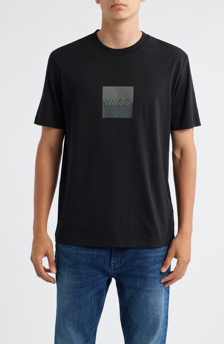 HUGO Dusplit Logo Graphic T-Shirt, Main, color,