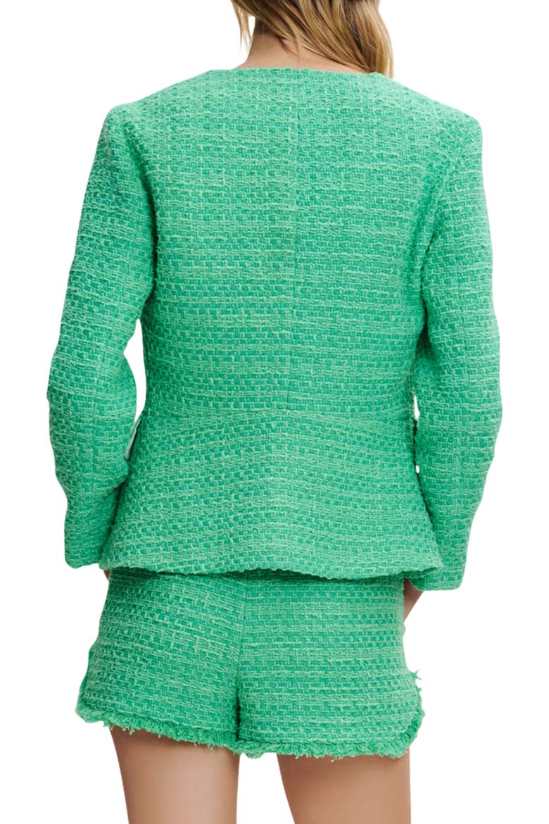 Vivete Tweed Blazer, Alternate, color, GREEN