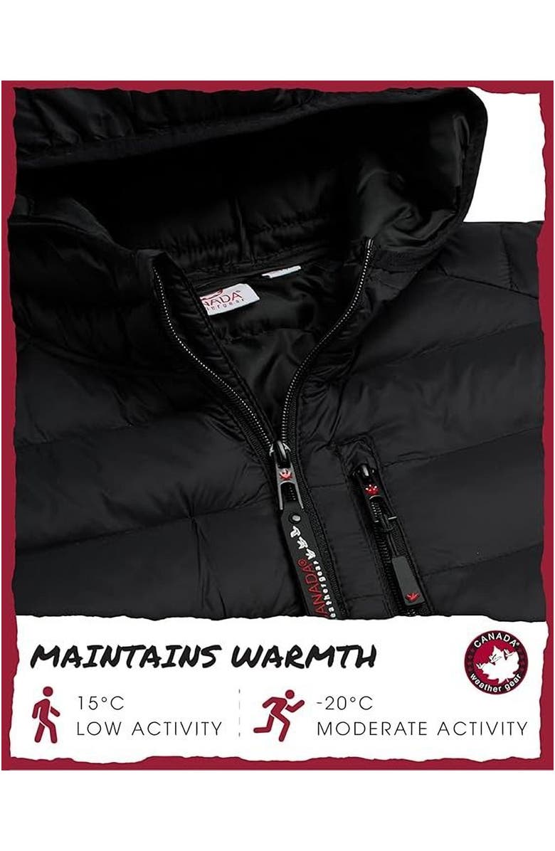 CANADA WEATHER GEAR Men
s Packable Puffer Bubble Coat, Alternate, color,