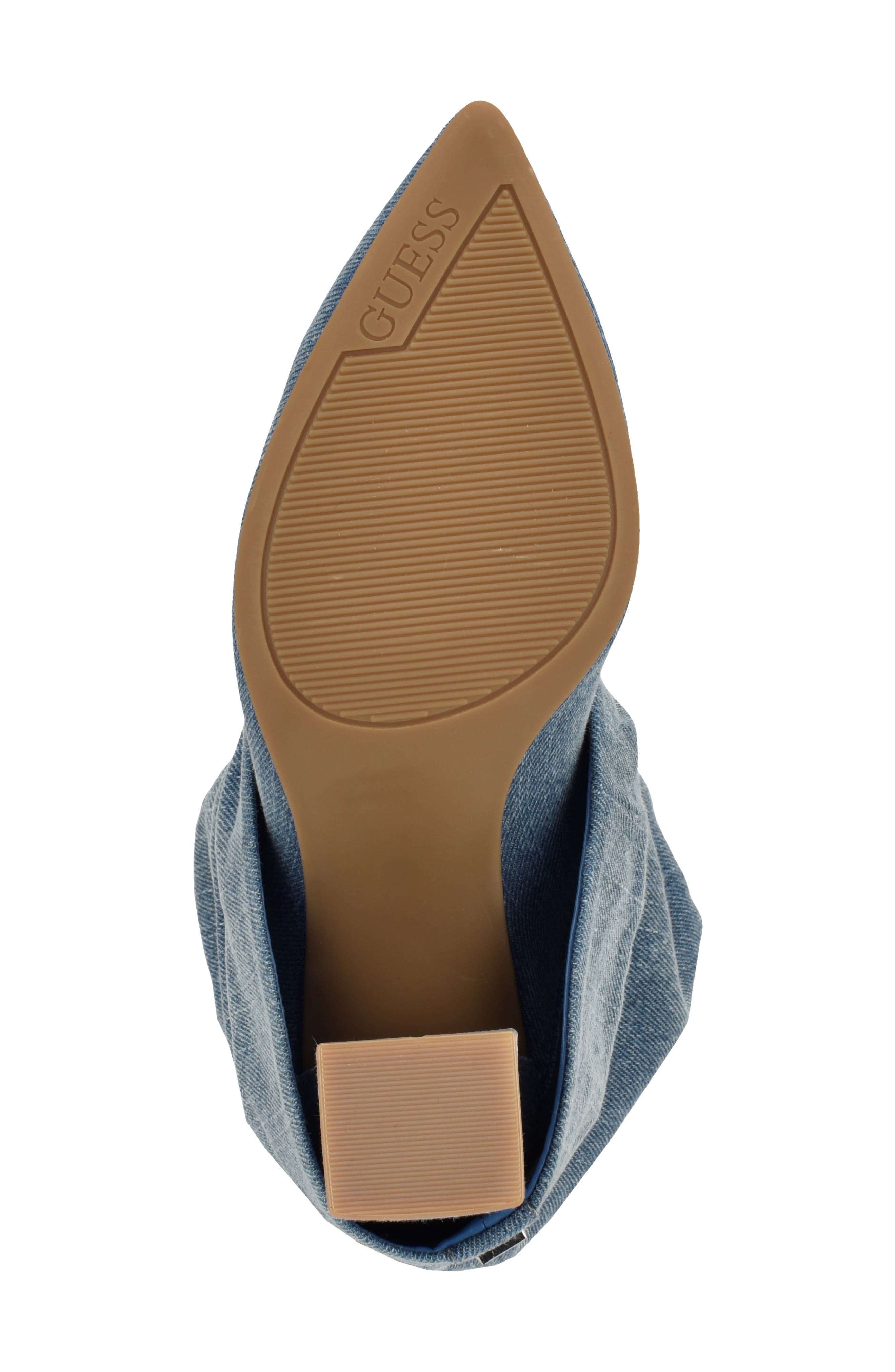 Geima Pointed Toe Slouch Foldover Boot, Alternate, color, MEDIUM BLUE
