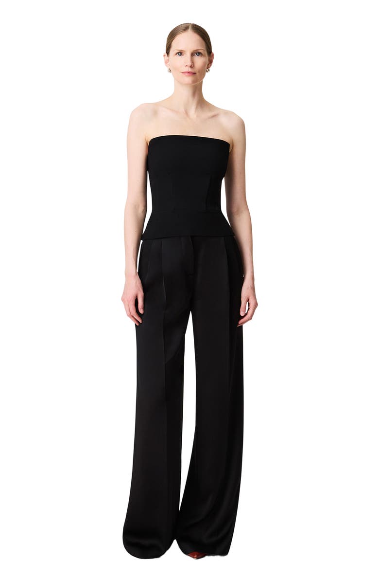 Another Tomorrow Architectural Bustier, Alternate, color, Black