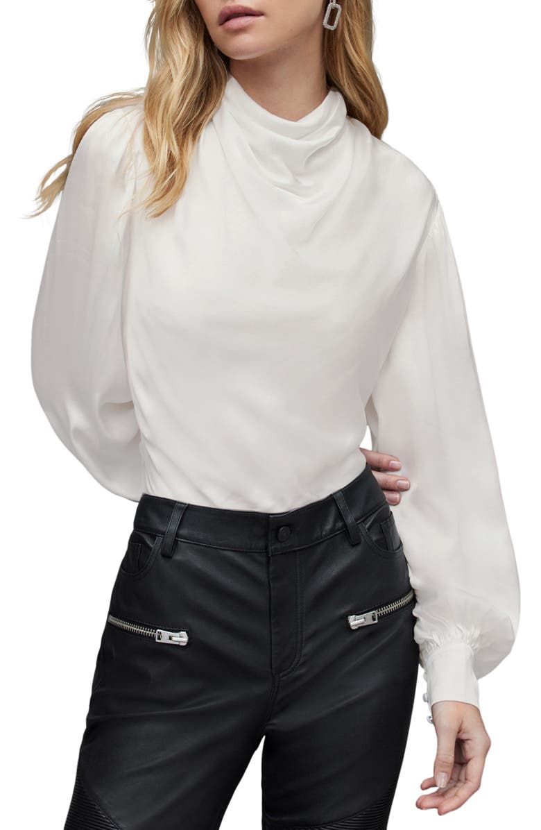 AllSaints Ilarya Long Sleeve Bodysuit, Main, color,