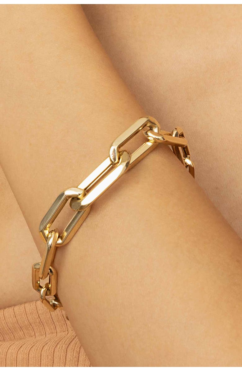 Oradina 14K Yellow Gold Aurum Link Bracelet, Alternate, color, Yellow Gold