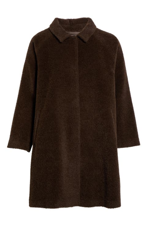 Classic Collar Wool & Alpaca Blend Coat