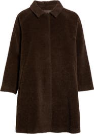 Eileen Fisher Classic Collar Wool & Alpaca Blend Coat